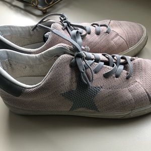 Vintage Havana Shoes Sneakers in Pale Pink Fabric Upper Womens Size 9